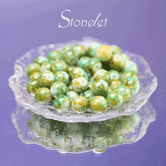 Stonelet DIY Bead Box(1oz) – Mixed Aesthetic Healing Energy Stones for Bracelet Making | Ins-Style, Relaxing, Creative Jewelry DIY Kit-9010