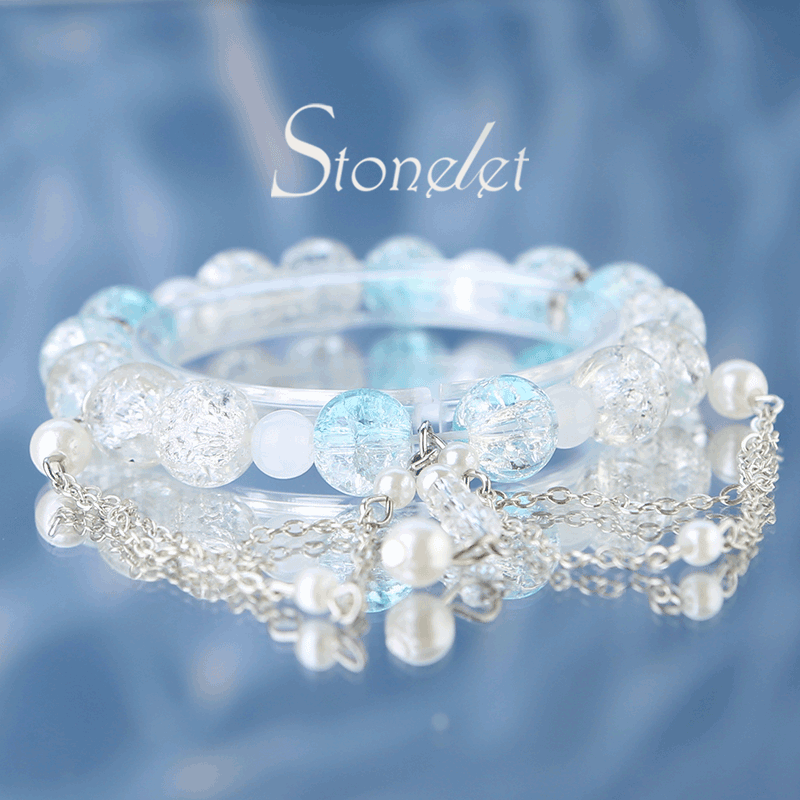 Stonelet Bestselling Forest-Inspired Moon Crystal Bracelet Colorful Sweet Design Unique Aesthetic Style Everyday Gift for Friends-6025