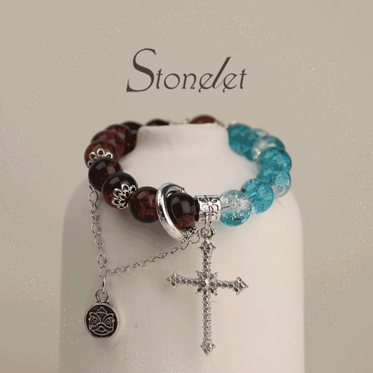 Stonelet Hit Twin Soul Couple Bracelet Anime-Inspired Matching Design Derivative Jewelry Unique Gift for Friends or Besties-6011