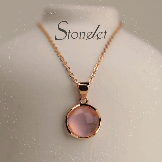 Stonelet Cat's Eye Pendant Necklace Elegant Lightweight Versatile Chic Dainty Luxurious Collarbone 2025 Daily Party Gift Accessory