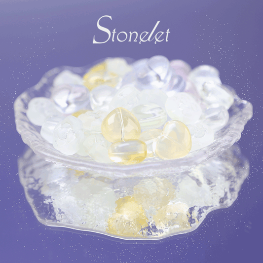 Stonelet DIY Bead Box(1oz) – Mixed Aesthetic Healing Energy Stones for Bracelet Making | Ins-Style, Relaxing, Creative Jewelry DIY Kit-9024