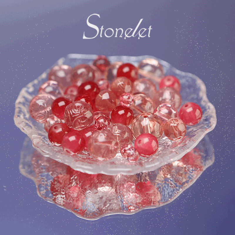 Stonelet DIY Bead Box(1oz) – Mixed Aesthetic Healing Energy Stones for Bracelet Making | Ins-Style, Relaxing, Creative Jewelry DIY Kit-9028