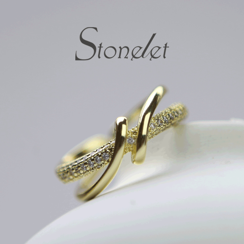 Stonelet Minimalist Band Ring Adjustable Elegant Trendy Unique Chic 2025 Daily Street Date Gift Accessory