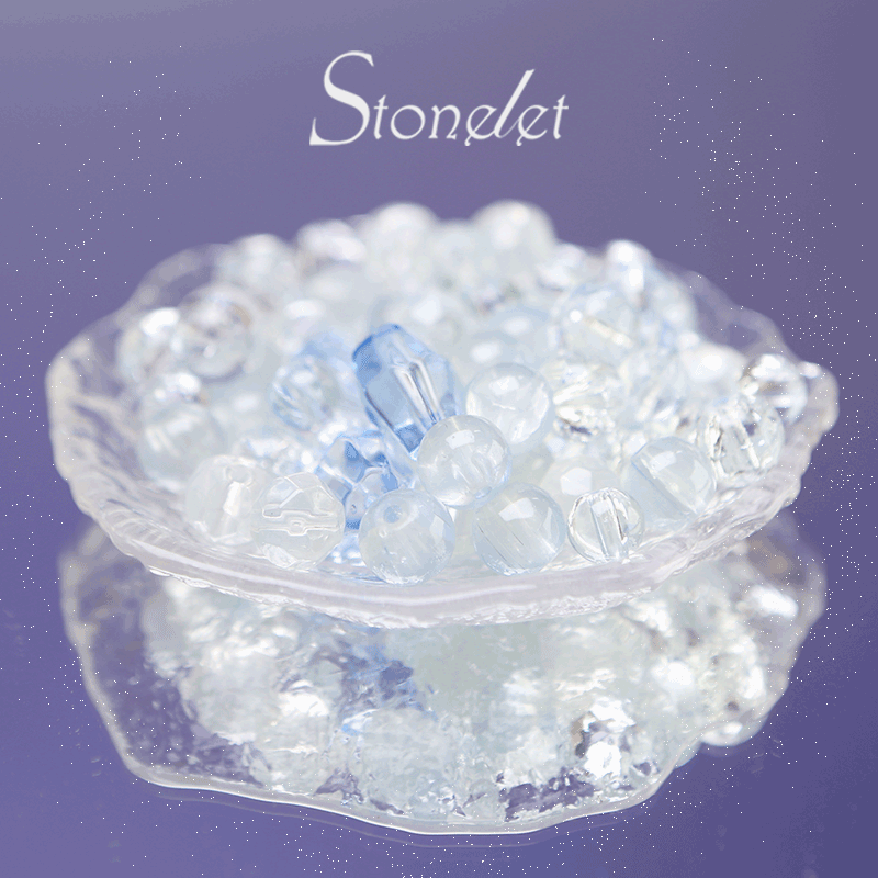 Stonelet DIY Bead Box(1oz) – Mixed Aesthetic Healing Energy Stones for Bracelet Making | Ins-Style, Relaxing, Creative Jewelry DIY Kit-9031