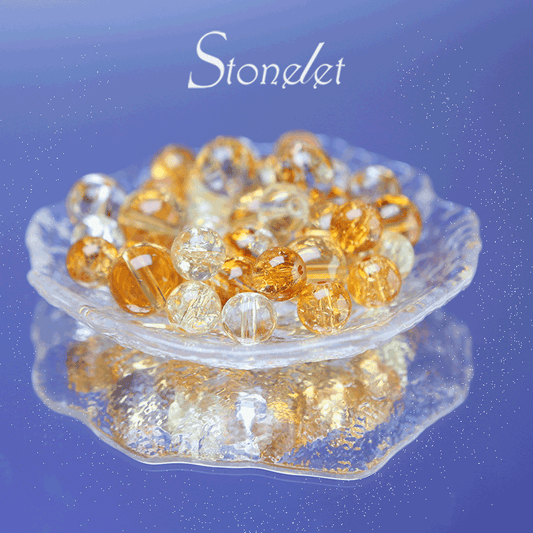 Stonelet DIY Bead Box(1oz) – Mixed Aesthetic Healing Energy Stones for Bracelet Making | Ins-Style, Relaxing, Creative Jewelry DIY Kit-9032