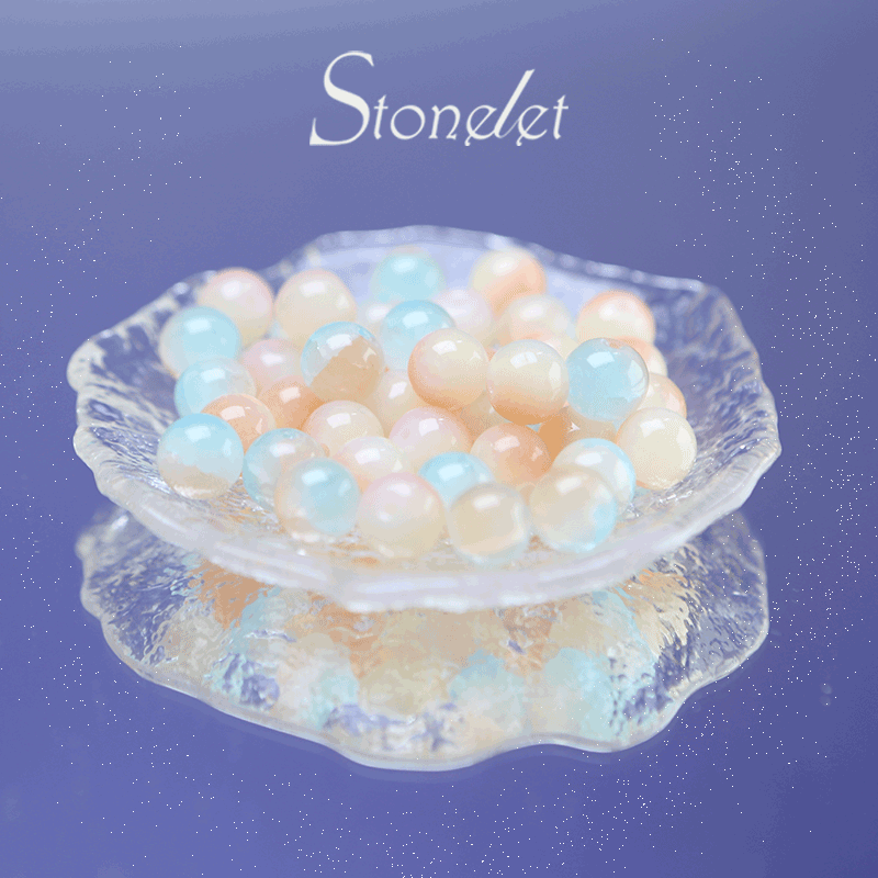 Stonelet DIY Bead Box(1oz) – Mixed Aesthetic Healing Energy Stones for Bracelet Making | Ins-Style, Relaxing, Creative Jewelry DIY Kit-9038