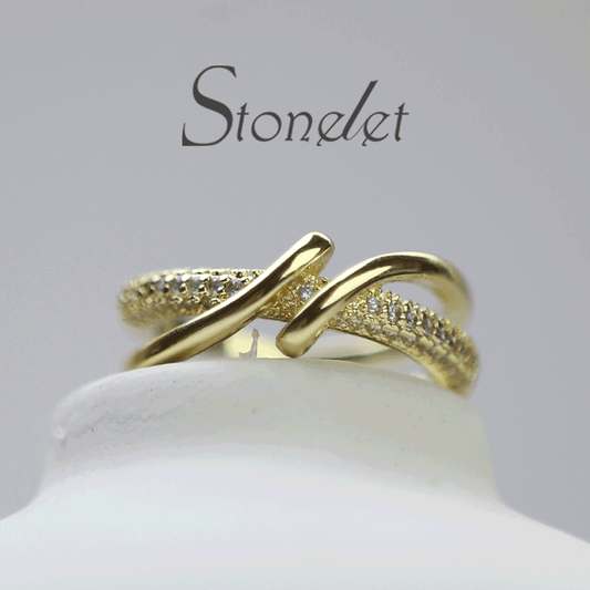 Stonelet Minimalist Band Ring Adjustable Elegant Trendy Unique Chic 2025 Daily Street Date Gift Accessory