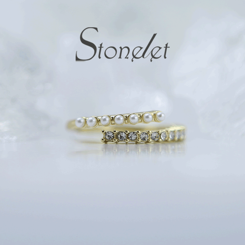 Stonelet Pearl Open Ring 2025 Trendy Stylish Minimalist Adjustable Unique Elegant Daily Street Snap Gift Accessory