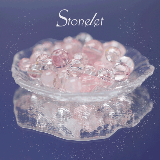 Stonelet DIY Bead Box(1oz) – Mixed Aesthetic Healing Energy Stones for Bracelet Making | Ins-Style, Relaxing, Creative Jewelry DIY Kit-9059