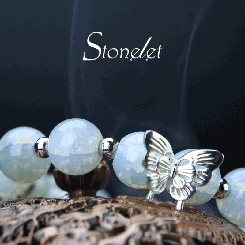 Stonelet Cool-Toned Butterfly Bracelet Unique Chic Design Elegant Sweet Style Everyday Student Wear Gift for Best Friends-6028