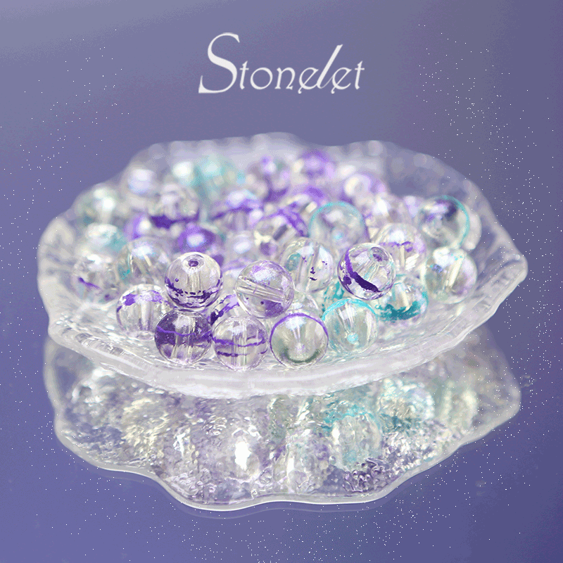 Stonelet DIY Bead Box(1oz) – Mixed Aesthetic Healing Energy Stones for Bracelet Making | Ins-Style, Relaxing, Creative Jewelry DIY Kit-9068