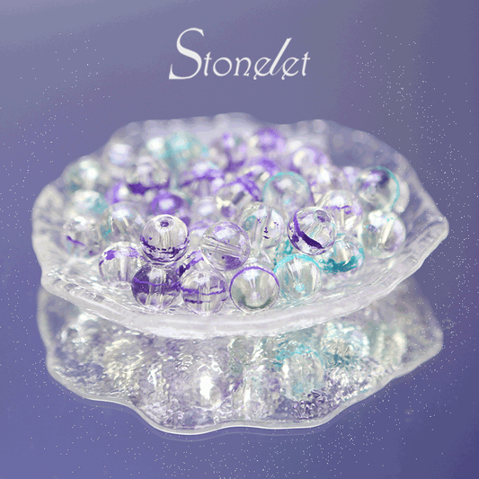 Stonelet DIY Bead Box(1oz) – Mixed Aesthetic Healing Energy Stones for Bracelet Making | Ins-Style, Relaxing, Creative Jewelry DIY Kit-9068