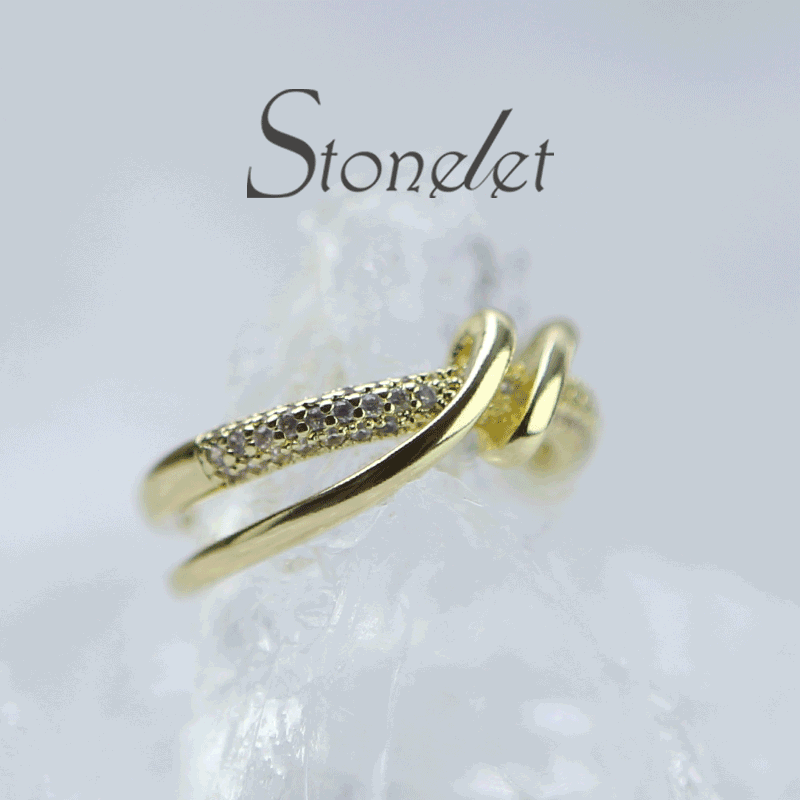 Stonelet Minimalist Band Ring Adjustable Elegant Trendy Unique Chic 2025 Daily Street Date Gift Accessory