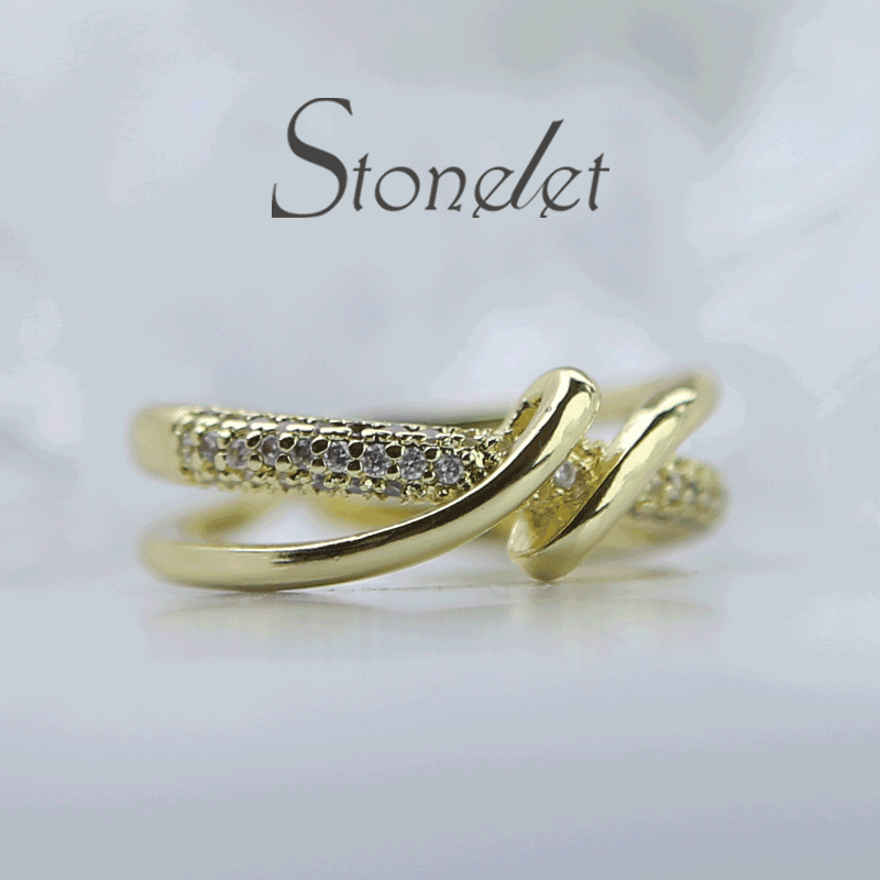 Stonelet Minimalist Band Ring Adjustable Elegant Trendy Unique Chic 2025 Daily Street Date Gift Accessory